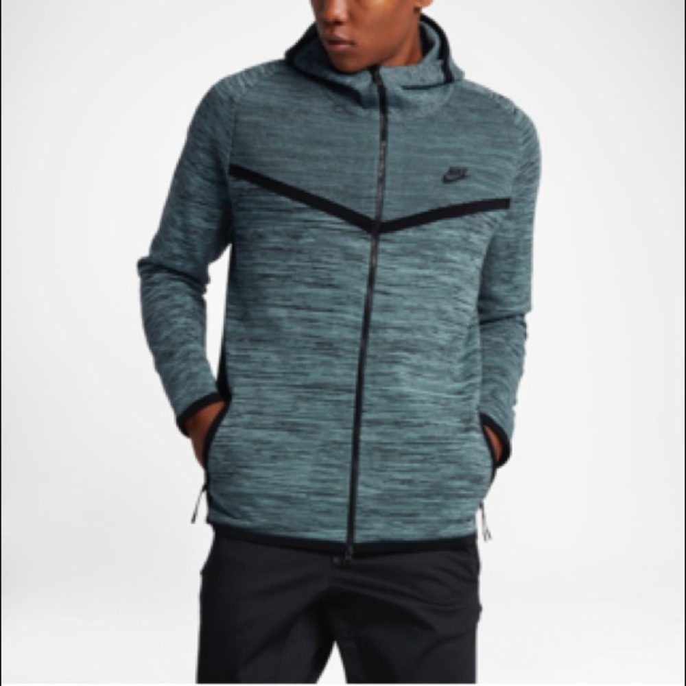Nike Tech Knit Windrunner Jacket Hasta Green Large - Picture 1 of 6